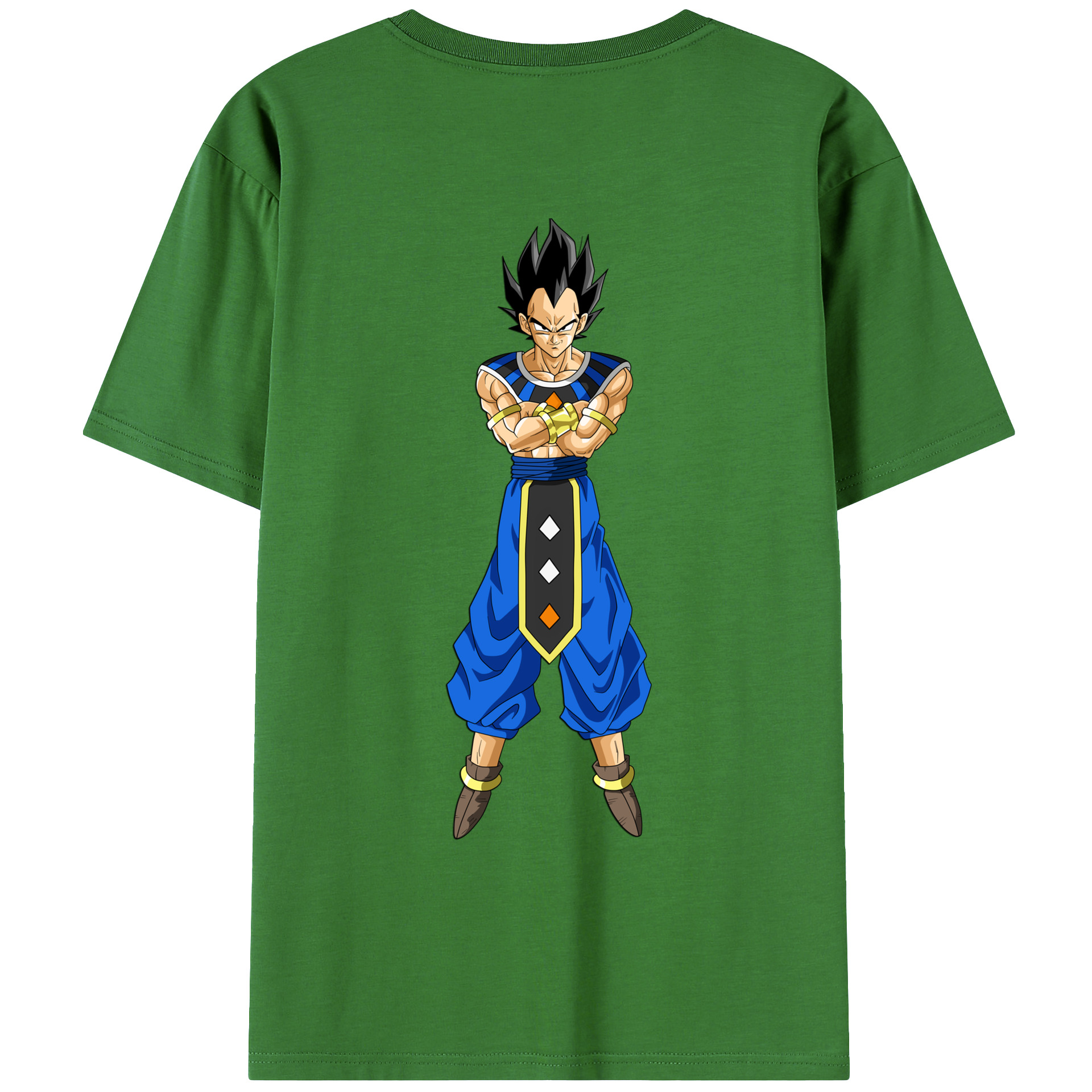 （画像用） ドラゴンボール ベジータ四世（Bejīta Yonsei）DRAGON BALL Vegeta IV レディース半袖Tシャツ(バックプリント)